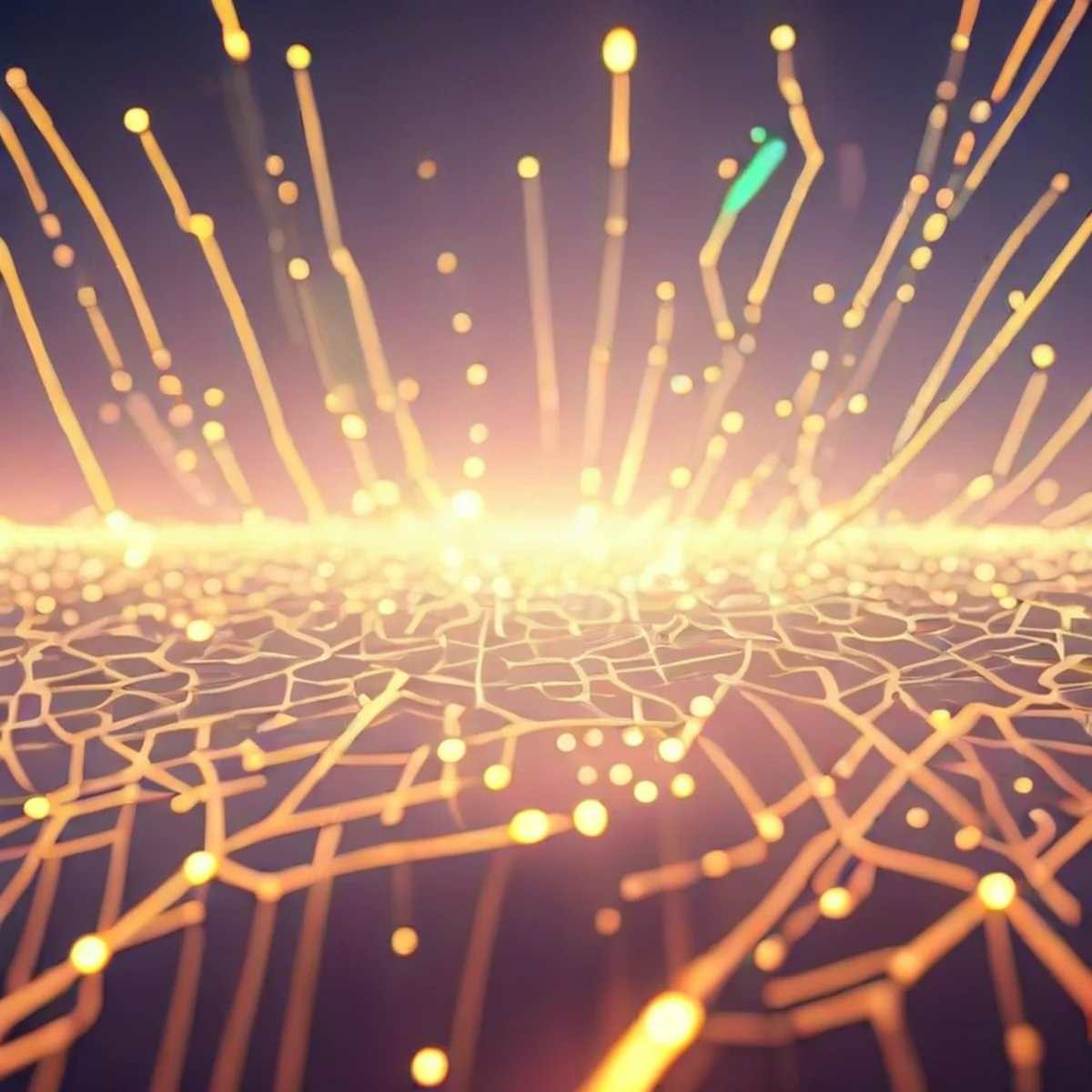Abstracte weergave van kunstmatige intelligentie en digitale data