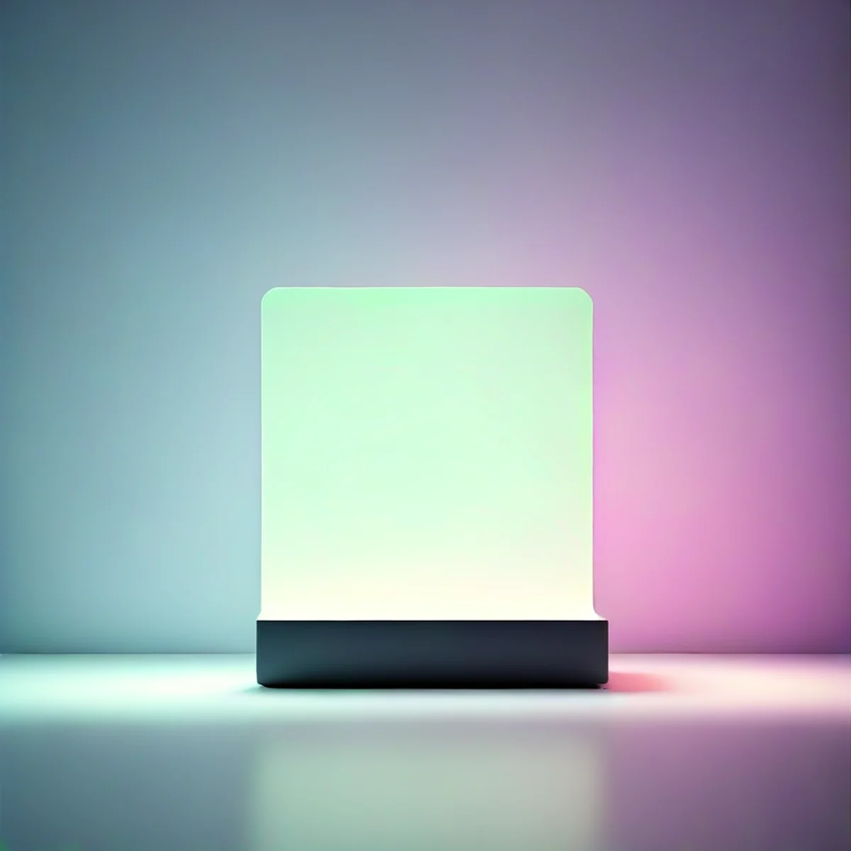Silhueta elegante de um smartphone de alta tecnologia em ambiente minimalista.