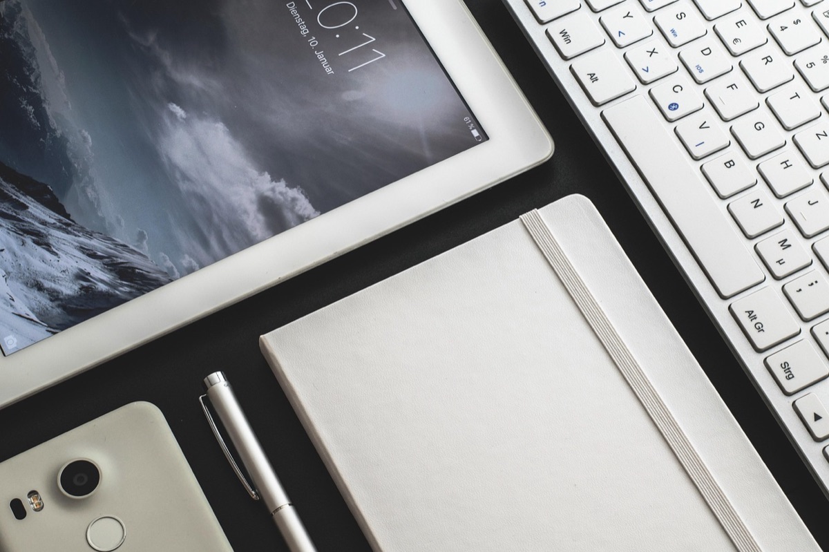 Tablet met toetsenbordhoes